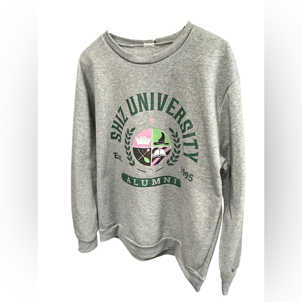 Wicked “Shiz University” Gray Crewneck Sweatshirt - XXL - Picture 2 of 6